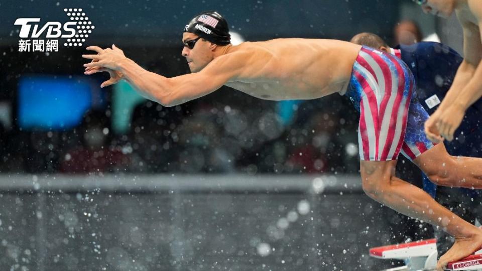 美國游泳好手安德魯未落實防疫遭媒體砲轟。（圖／達志影像美聯社）