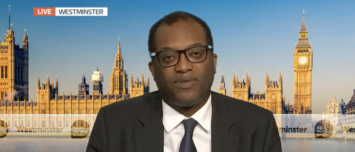 Kwasi Kwarteng appeared on Good Morning Britain on Friday (GMB)