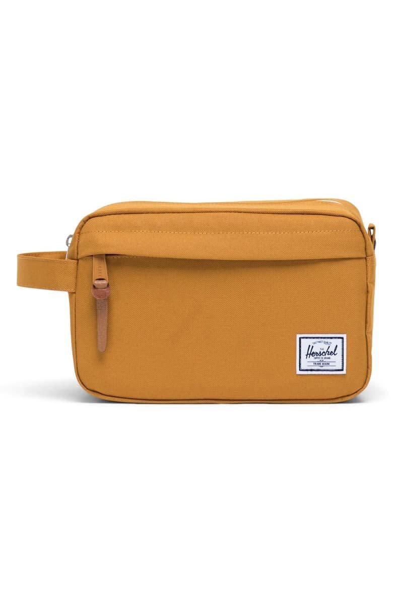 One gift that he&rsquo;s sure to reach for again and again is a sleek dopp kit, especially if <a href="https://www.huffpost.com/entry/travel-gifts-for-people-who-love-to-travel_n_5a26c334e4b0f104475e145d">he&rsquo;s someone who loves to travel</a>. Herschel&rsquo;s option already has a cult following thanks to its durability, style and helpful interior mesh organizer. Plus, FREE SHIPPING! <a href="https://fave.co/36sav5H" target="_blank" rel="noopener noreferrer">Get it at Nordstrom</a>.