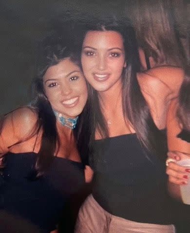 <p>Kim Kardashian/ Instagram</p> Kourtney and Kim Kardashian years ago