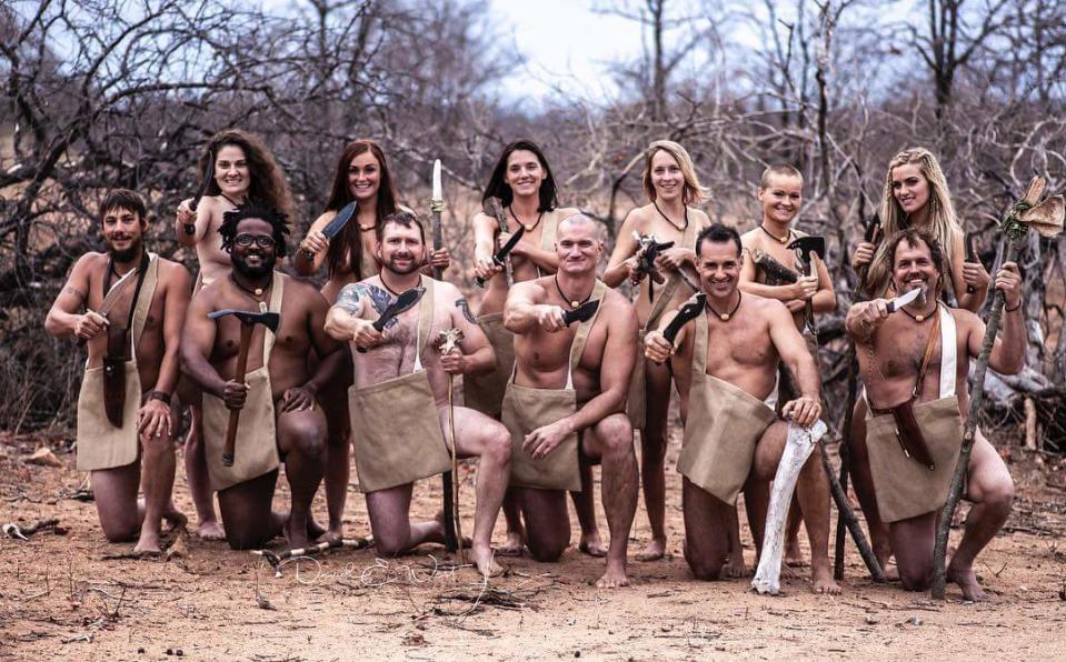 The show involves a group of strangers compete against each other in a battle of survival – all while naked. Source: Discovery Channel