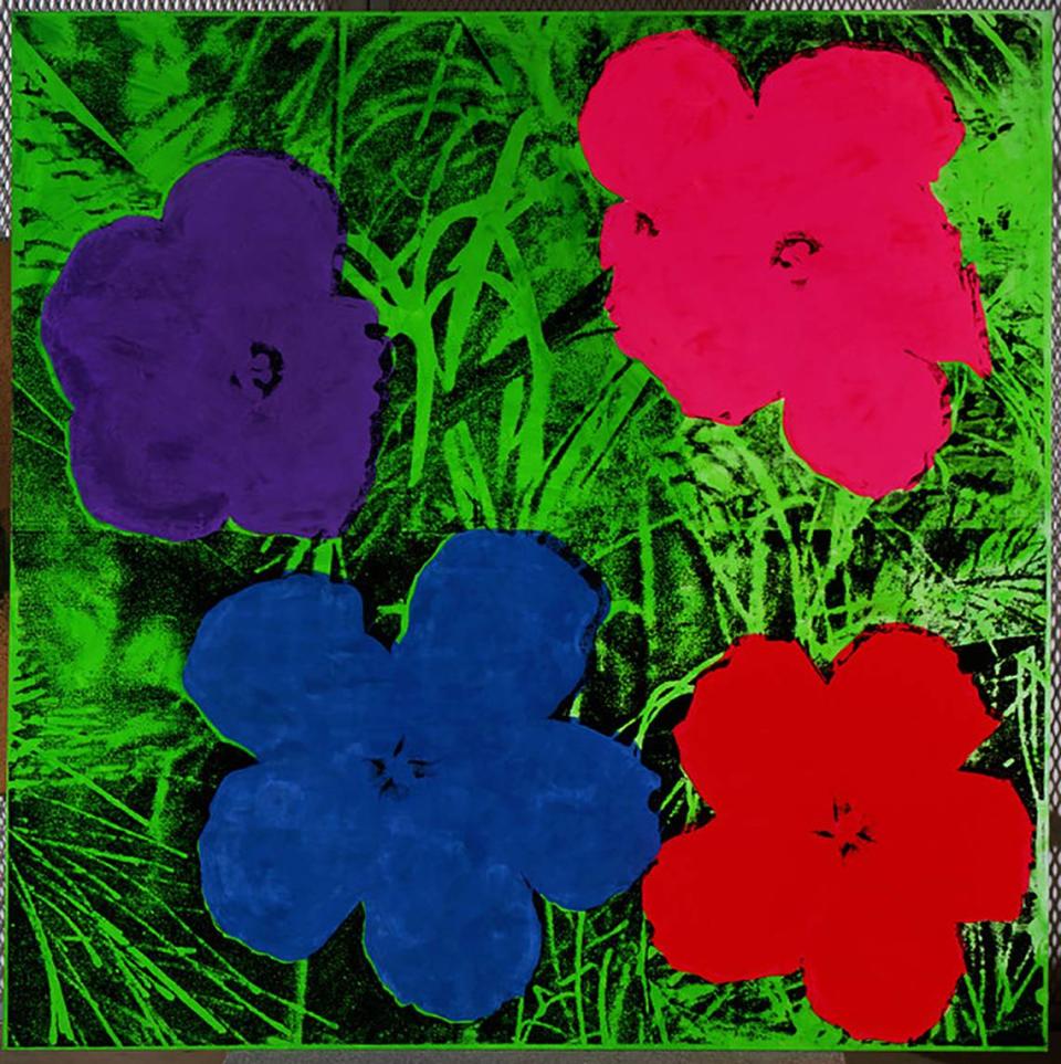 'Flores' de Andy Warhol realizado en 1964.