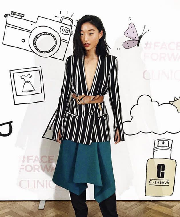 Margaret Zhang in Sydney for Clinique. Photo: instagram.com/margaret__zhang.