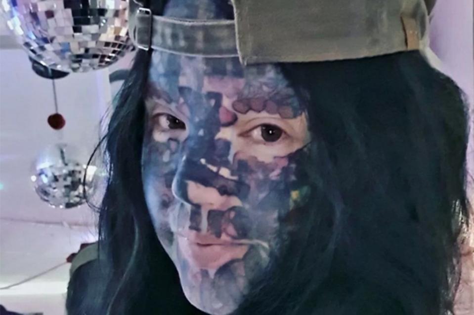 Melissa Sloan — who has earned the title of “Britain’s most tattooed mum” — says recently covering her plentiful facial ink with makeup didn’t go over well with her youngest children. Melissa Sloan
