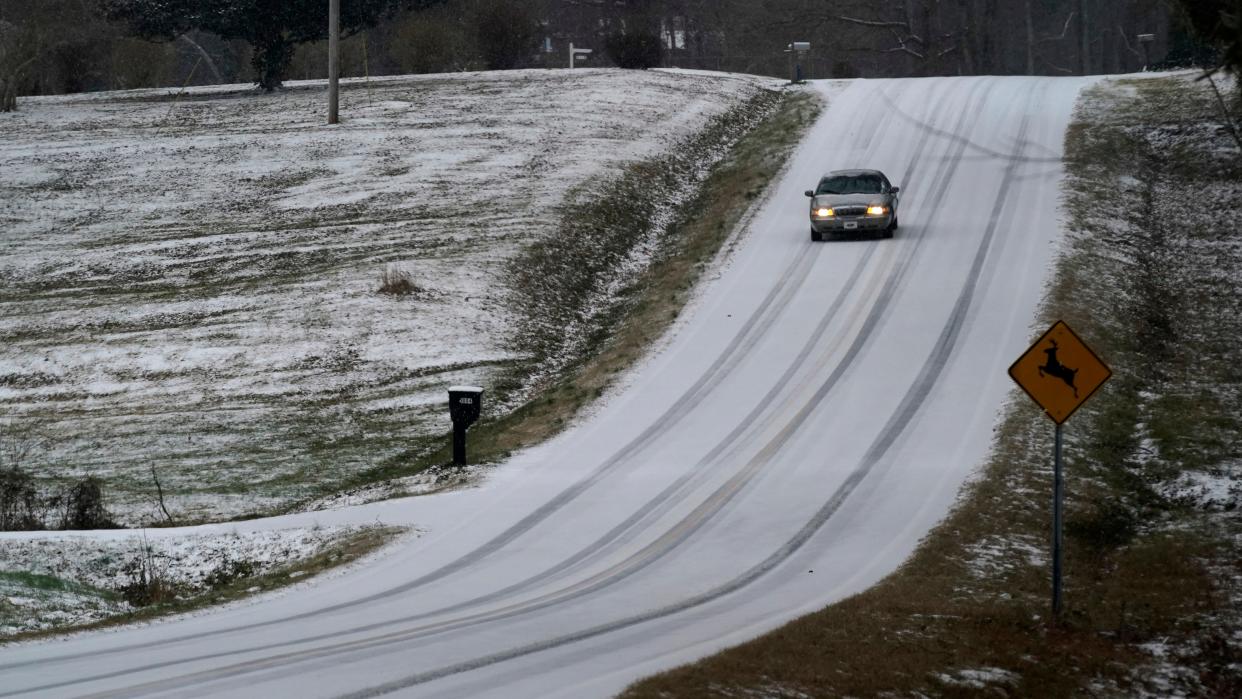 The North Carolina Department of Transportation reported most major interstates and state highways are mostly clear with a few icy patches in areas. Drivers are encouraged to continue to be alert when traveling after a winter storm on Sunday made road conditions slippery.