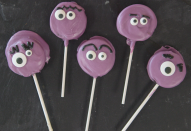 <p>Your little monsters will love making <em>and</em> eating these easy chocolate-dipped Oreo cookie pops!</p><p><strong><em><a href="https://www.womansday.com/food-recipes/food-drinks/recipes/a60436/oreo-monsters/" rel="nofollow noopener" target="_blank" data-ylk="slk:Get the Oreo Monster Pops recipe.;elm:context_link;itc:0;sec:content-canvas" class="link ">Get the Oreo Monster Pops recipe.</a></em></strong></p>