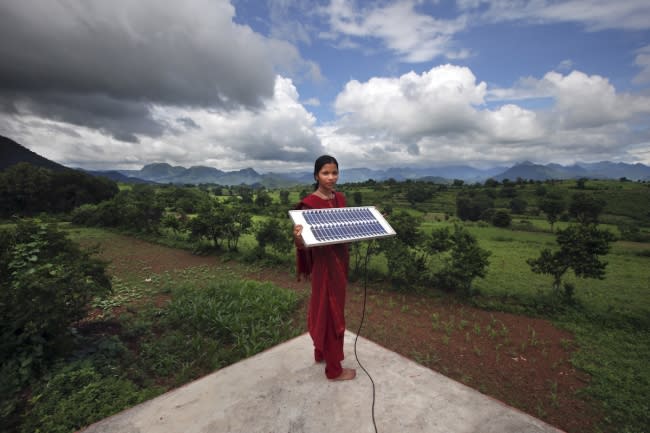 Girls have been leading inventive and courageous initiatives on climate and environmental justice in communities all over the world. For every additional year of schooling a girl receives her country's resilience to climate disaster increases by 3.2 points as measured by the ND-Gain Index. Image courtesy of Girl Rising