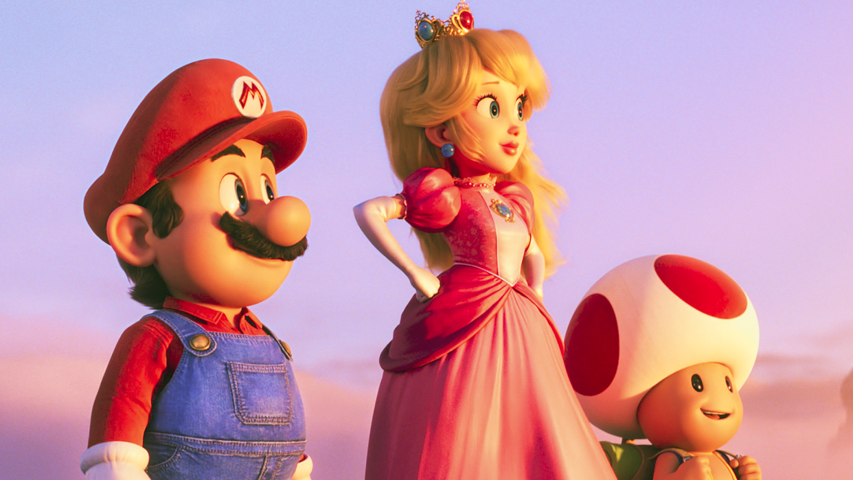 Mario (voiced by Chris Pratt), Peach (Anya Taylor-Joy) and Toad (Keegan-Michael Key) star in The Super Mario Bros. Movie. (Photo: Courtesy Everett Collection)
