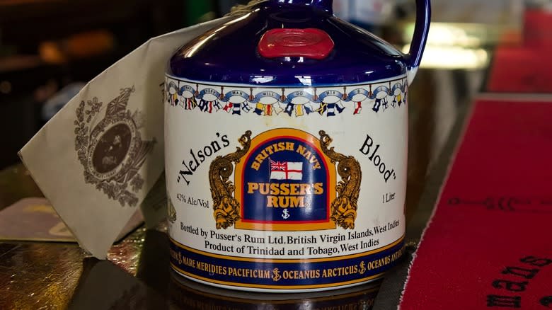 Pusser's navy rum jug