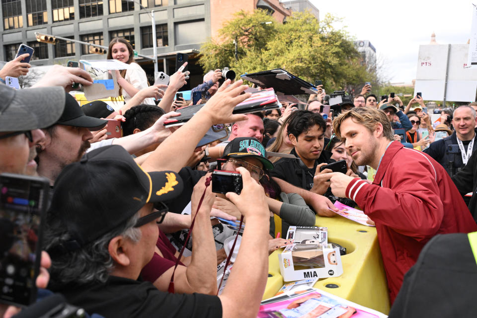 Ryan Gosling ya está presentando película nueva, 'The fall guy', a pocos días de la ceremonia de los Oscar. (Foto de Daniel Boczarski/Getty Images for Universal Pictures)