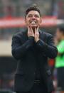 El entrenador de River Plate, Marcelo Gallardo, reacciona durante la final de la Copa Libertadores en el Estadio Monumental de Lima.