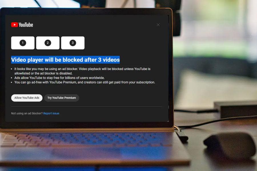 YouTube no te dejará ver videos si tienes bloqueadores de publicidad
