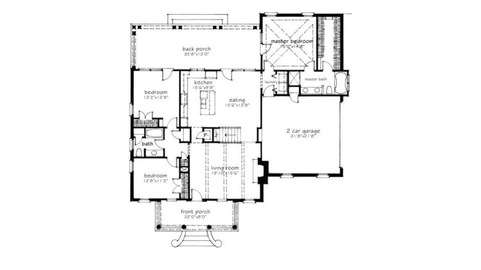 Dixie Cottage Floor Plan