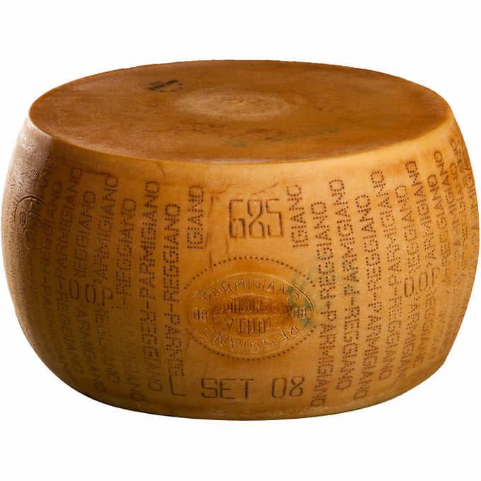 17) Kirkland Signature Whole Wheel Parmigiano Reggiano, 72 Pounds