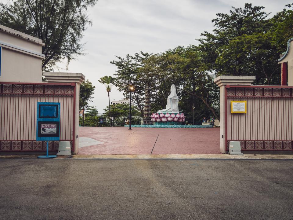 Back entrance to Haw Par Villa.