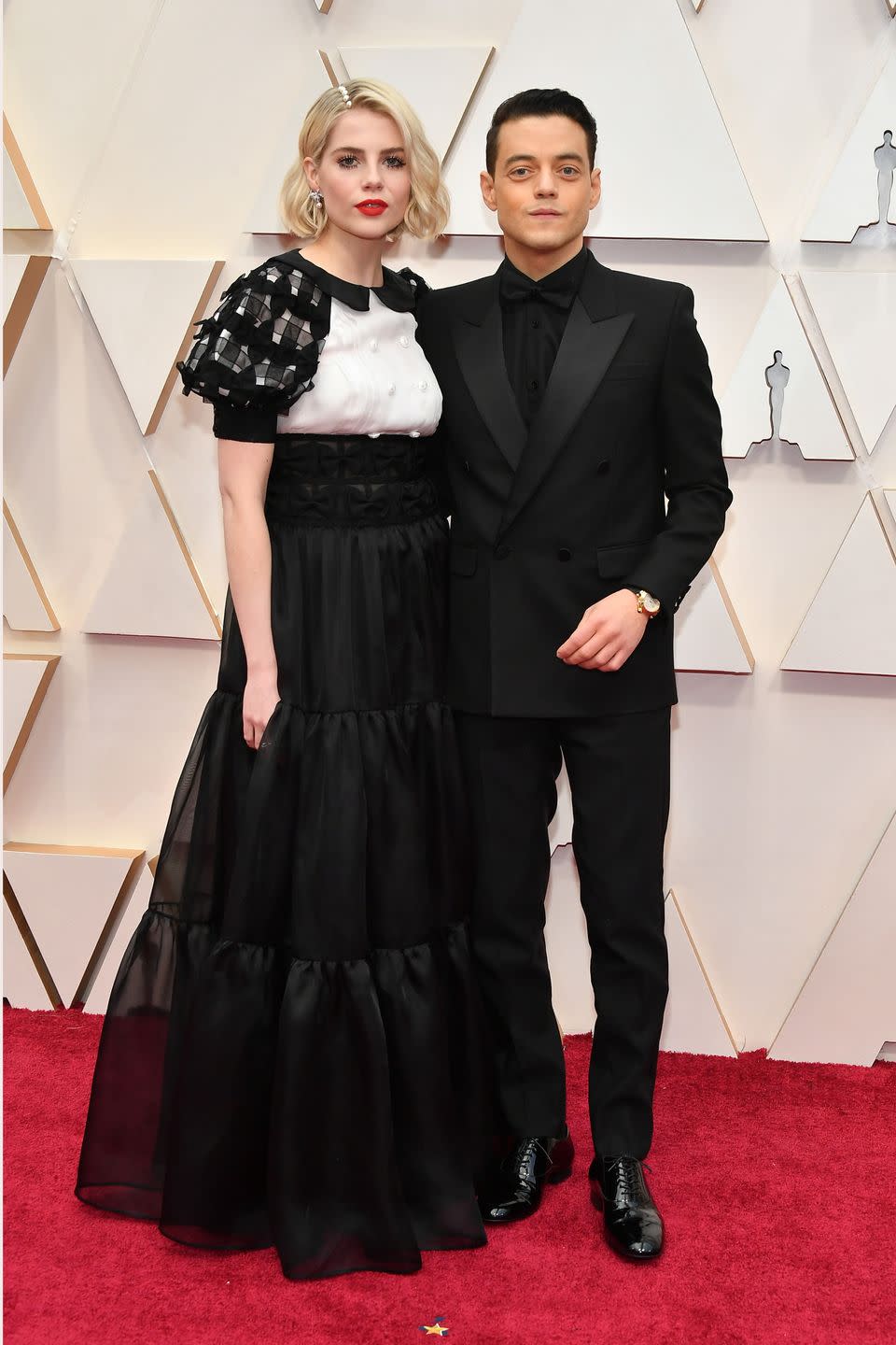 Lucy Boynton and Rami Malek