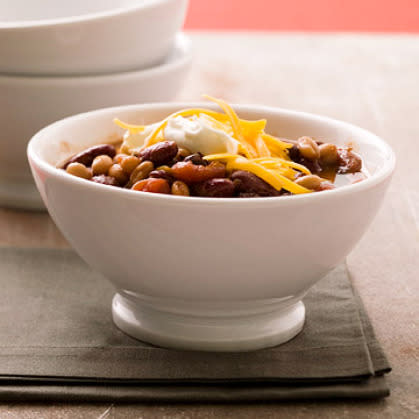 Classic student fare, beans and rice are filling and kinda fabulous. Make 'em spicy, and top with salsa, avocado and cheese if you want to get fancy.