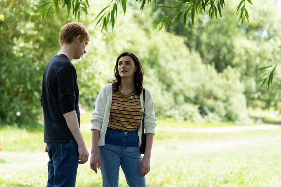 Domhnall Gleeson and Andrea Riseborough in Alice & Jack. (Channel 4)