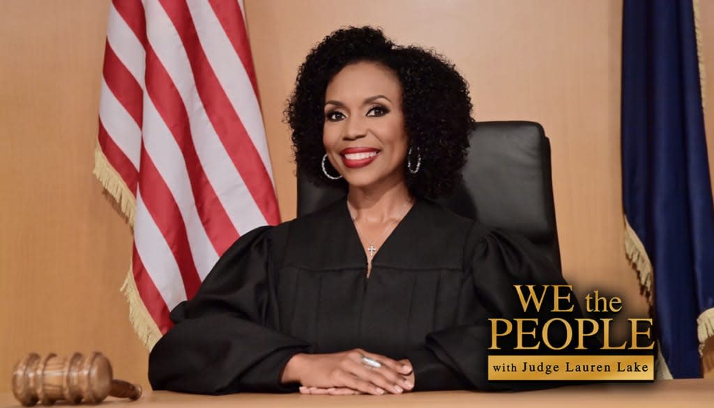 “We the People with Judge Lauren Lake,” from Allen Media Group, has been cleared in 95% of U.S. television markets. It will begin airing in fall 2022. (Image courtesy of Allen Media Group)