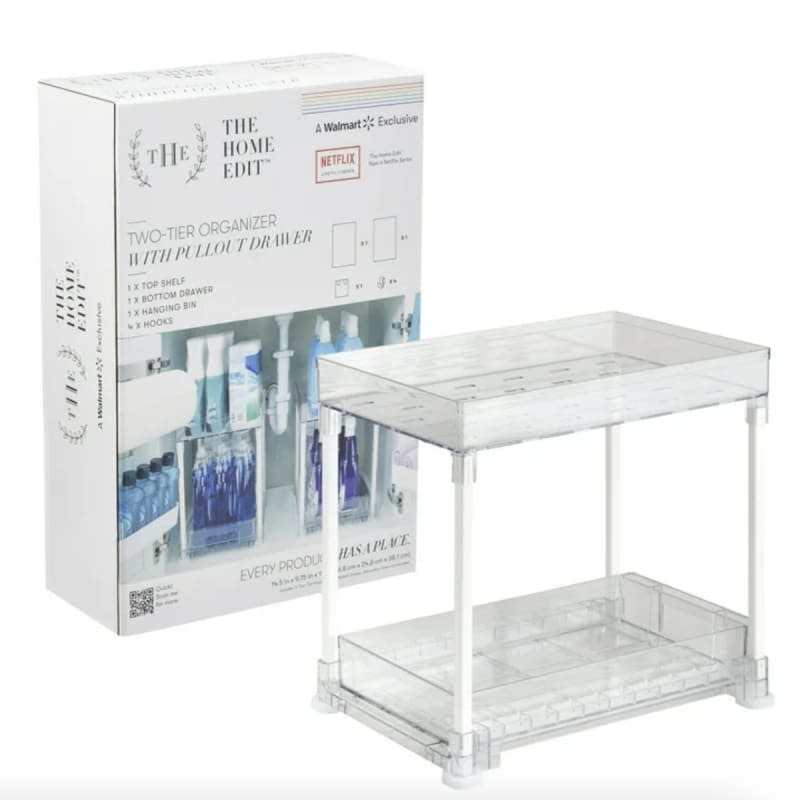 The Home Edit Under Cabinet 2-Tier Storage Tower