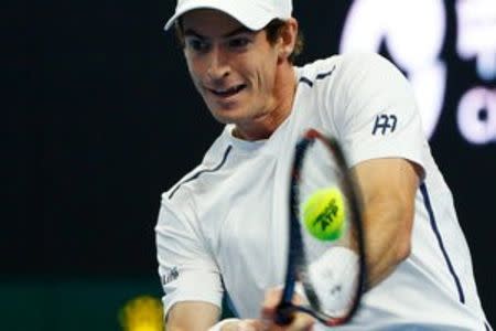 Tennis - China Open men's singles final - Beijing, China - 09/10/16. Britain's Andy Murray plays against Bulgaria's Grigor Dimitrov. REUTERS/Thomas Peter