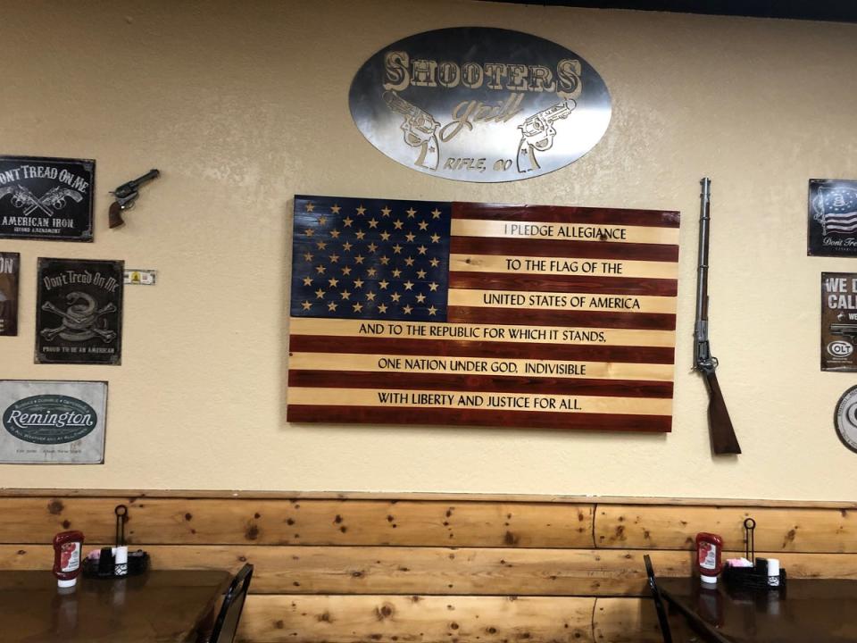 Boebert and her then-husband operated Shooters Grill in Rifle until 2022; it became a tourist attraction for gun paraphernalia and later its association with the firebrand congresswoman (Sheila Flynn)