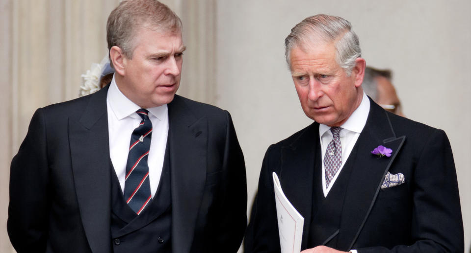 Prince Andrew and King Charles.