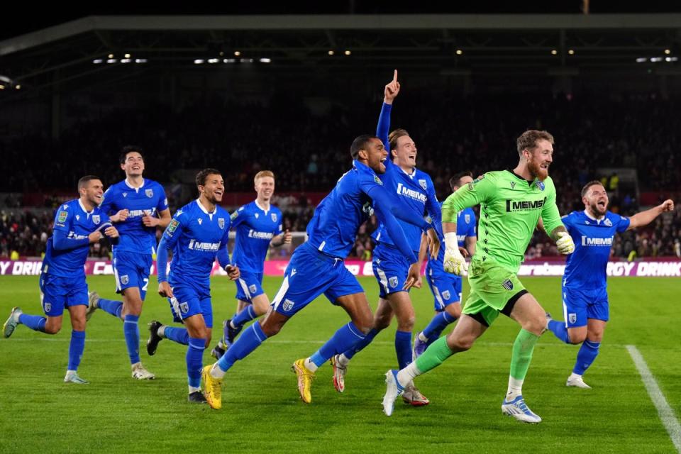 Gillingham pulled off a shock result (John Walton/PA) (PA Wire)
