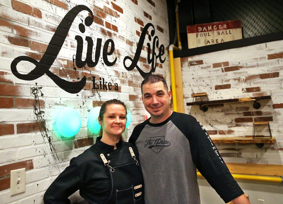 John and Martha Edwards are opening Behind the Plate, a baseball-themed restaurant on Islington Street in Portsmouth with a menu inspired by Major League Baseball cities.