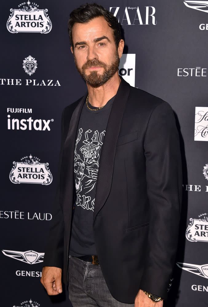 Justin Theroux Steps Out with Spider-Man Actress Laura Harrier