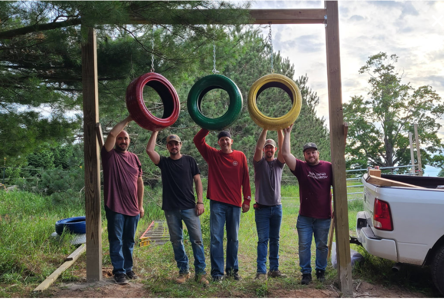 The 2020 Leadership Charlevoix Class selected to build a riding sensory trail for Northern Michigan equine therapy as their community service project.