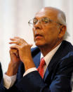 Former Uruguayan President Jorge Batlle reacts in Montevideo, Uruguay April 17, 2012. Batlle who was Uruguayan President from 2000 to 2005 died on October 24, 2016 according to local media. Picture taken April 17, 2012. REUTERS/Andres Stapff