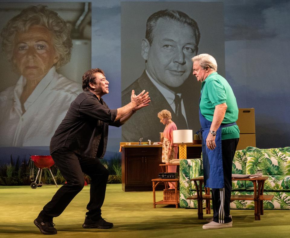 A scene from the recent Broadway production of Sharr White’s “Pictures from Home” with Danny Burstein, left, and Nathan Lane and Zoe Wanamaker (background). Florida Studio Theatre will present its own production during the 2023-24 season.