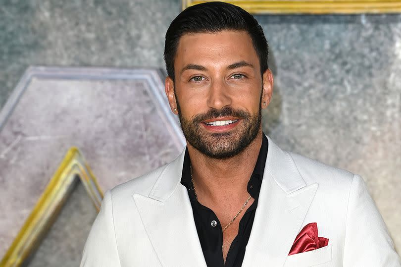 LONDON, ENGLAND - OCTOBER 18:  Giovanni Pernice attends the UK Premiere of "Black Adam" at Cineworld Leicester Square on October 18, 2022 in London, England. (Photo by Eamonn M. McCormack/Getty Images  for Warner Bros. )