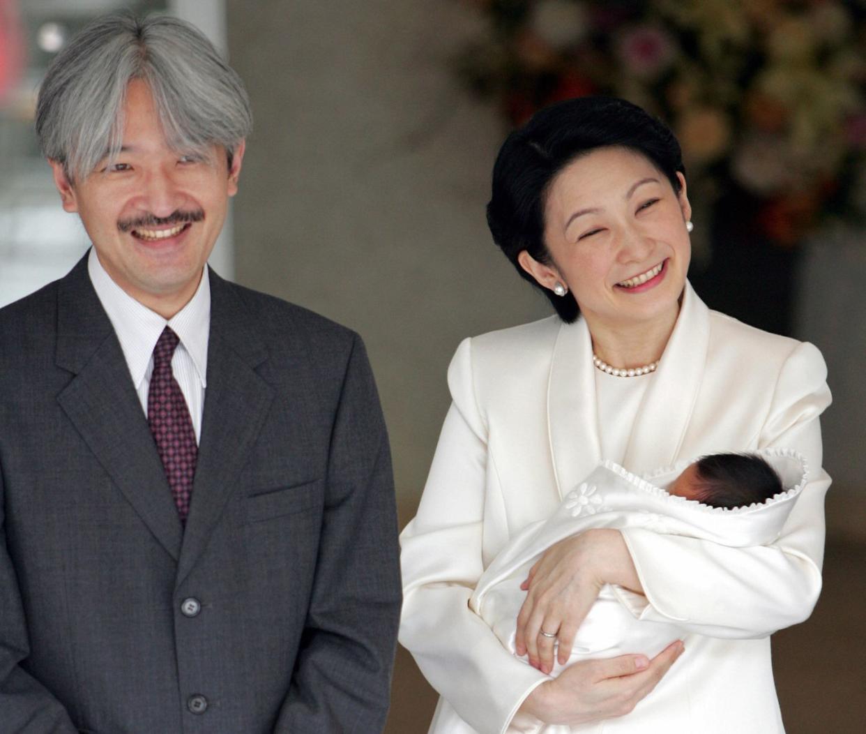 japan's princess kiko r and prince aki