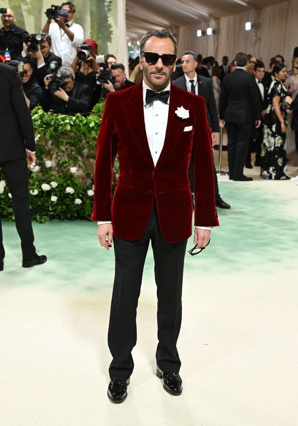 Tom Ford at the 2024 Met Gala: "Sleeping Beauties: Reawakening Fashion" held at The Metropolitan Museum of Art on May 6, 2024 in New York City.