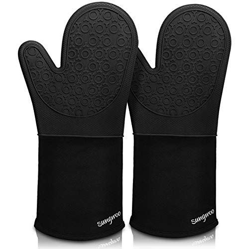 7) Sungwoo Extra Long Silicone Oven Mitts