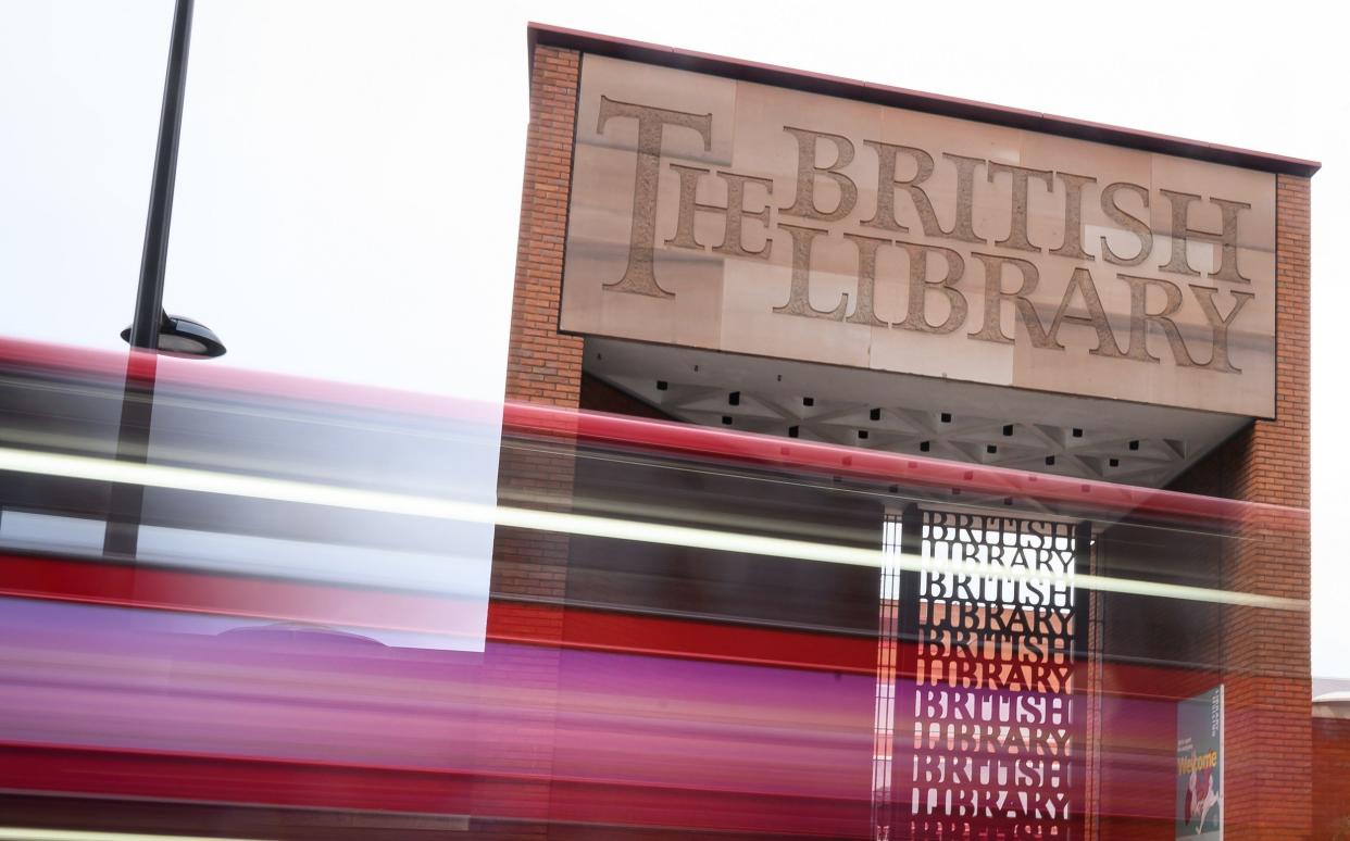 The British library entrance