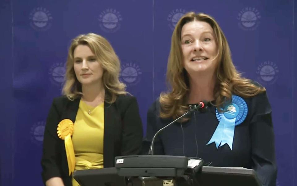 Gillian Keegan speaks after losing her seat in Chichester