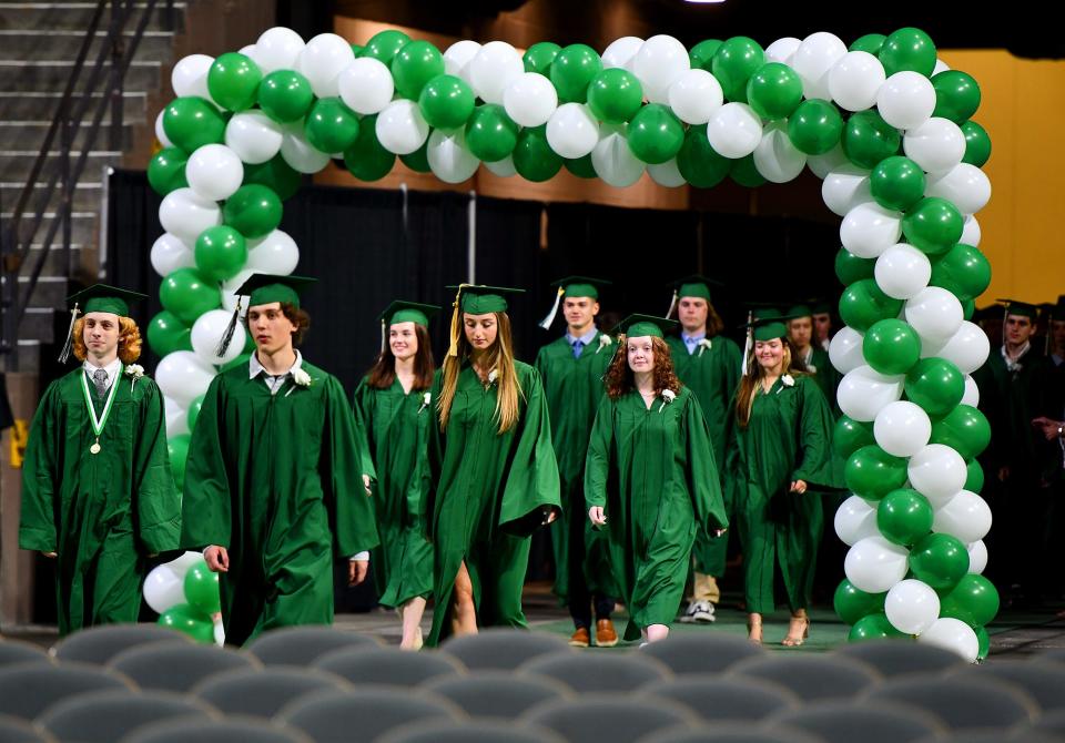 WORCESTER - Wachusett Regional High School Class of 2022 held commencement exercises at the DCU Center on Thursday, June 9, 2022.