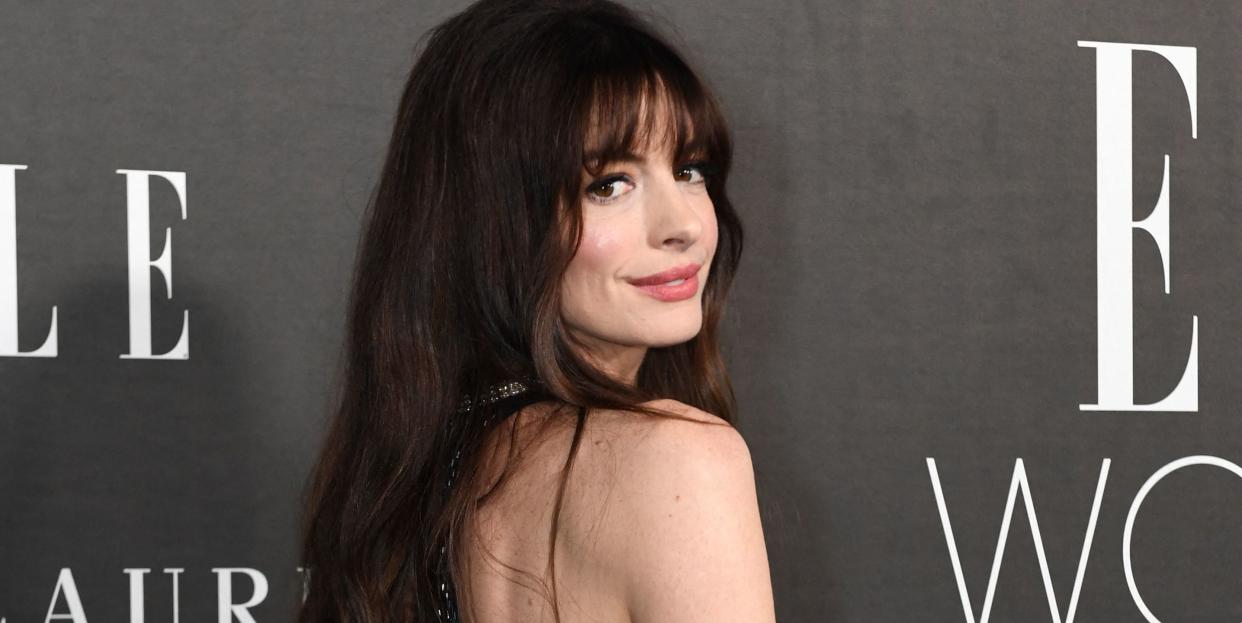 us actress anne hathaway attends the 29th annual elle women in hollywood celebration at the getty center in los angeles, california, on october 17, 2022 photo by valerie macon  afp photo by valerie maconafp via getty images