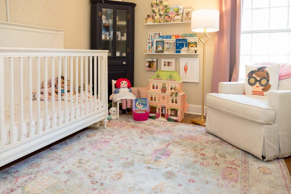 The nursery is an ideal space for a 2-year-old.