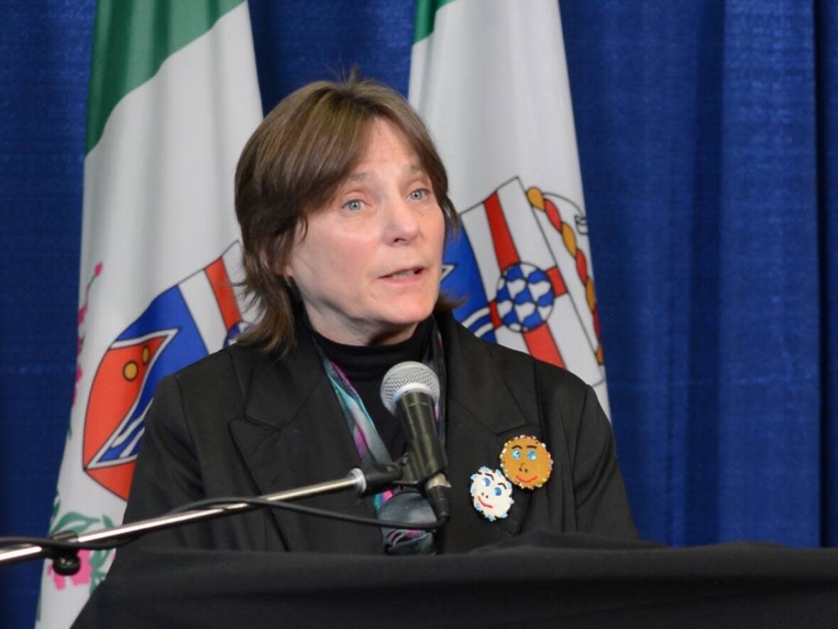 Yukon's chief coroner Heather Jones. In a press release issued Monday, Jones announced that preliminary evidence suggests a fourth death in Carcross, Yukon, over the weekend may also be related to illicit drugs. (Philippe Morin/CBC - image credit)