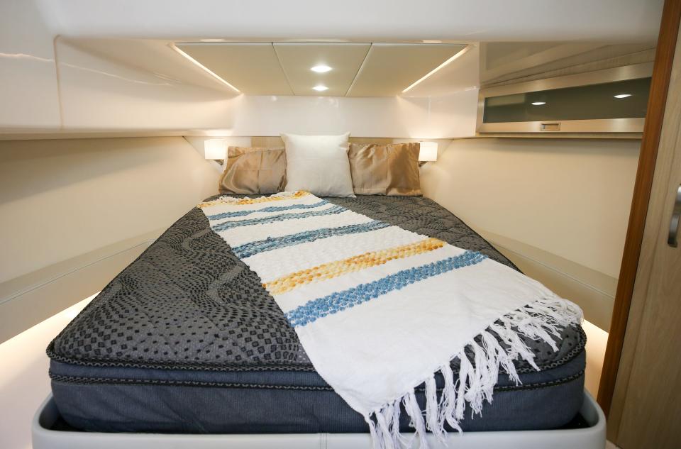 Lower cabin in the Regal 36 Grande Coupe at Marine Sales & Service