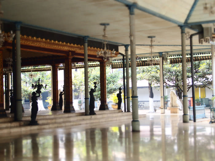 Fascinating: The Pendopo is seen here in the Kraton complex. (