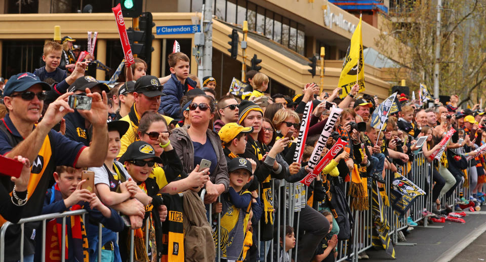 Children will be on school holidays for the 2018 AFL Grand Final Parade.