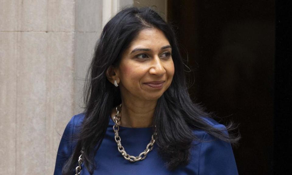 Home secretary Suella Braverman leaving 10 Downing Street last week.