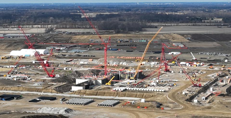 Work continues on the massive $20 billion Intel computer chip manufacturing facility being built in New Albany. The project has altered how communities across Licking County are planning for the future.