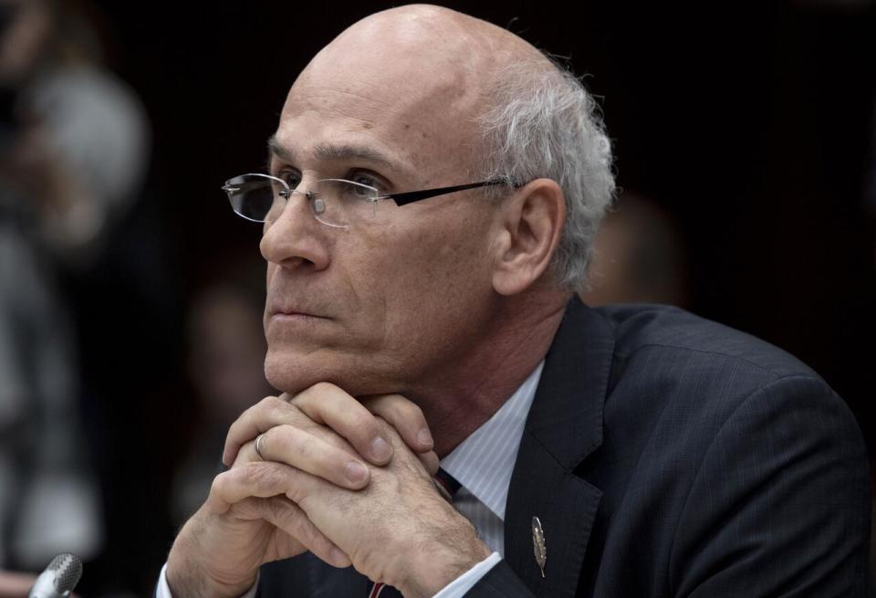 Clerk of the Privy Council Michael Wernick prepares to appear before the Standing Committee on Justice and Human Rights regarding the SNC Lavalin affair, on Parliament Hill in Ottawa on March 6, 2019. 