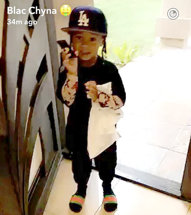 King Cairo does his best Rob Kardashian impression. (Photo: SnapChat)